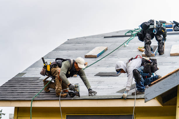 Professional Gutter Installation technician working in Overton, NV